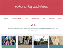 Tablet Screenshot of makemydayproductions.com